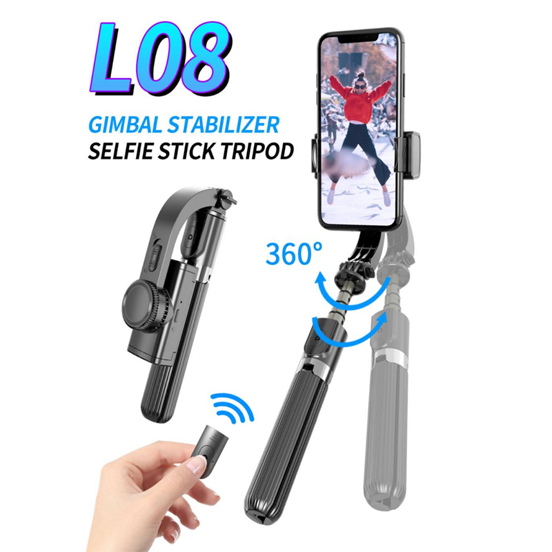 L08 GIMBAL STABILIZER Tripod selfie stick