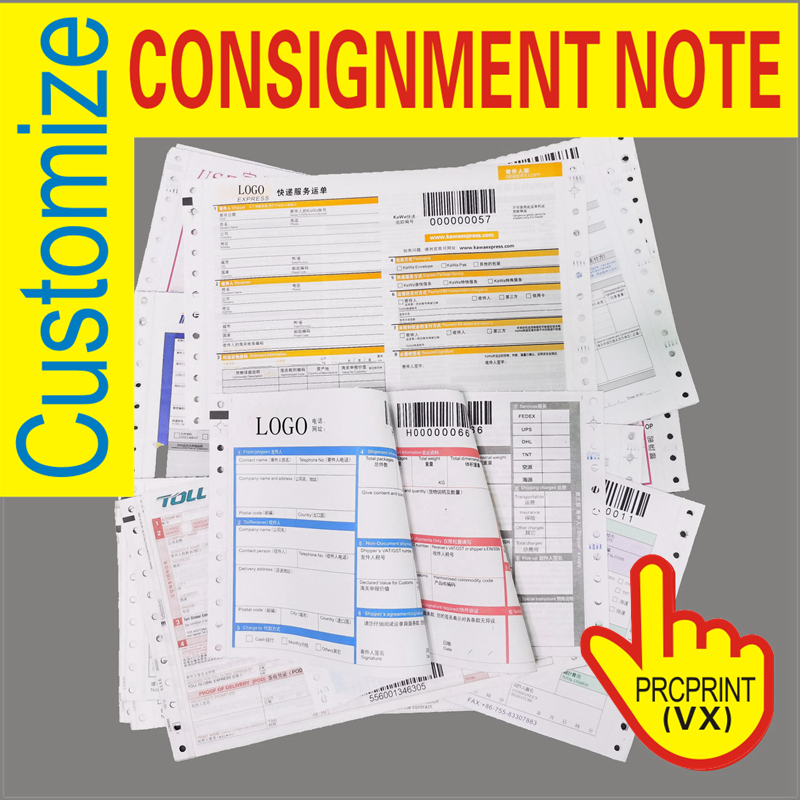 CHINA Factory MultiPly Consignment Note Courier Air Waybill Printing Bill With Ncr Paper