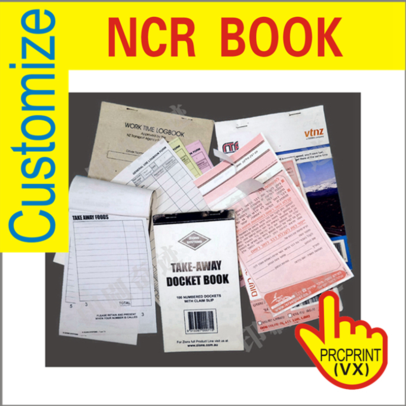 China Bill Manufacturing Triplicate NCR Copier Cash Invoice Books Carbonless Duplicate Custom Printing Receipt Book