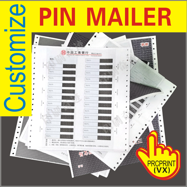 Hot sell salary payslip carbonless pin mailer