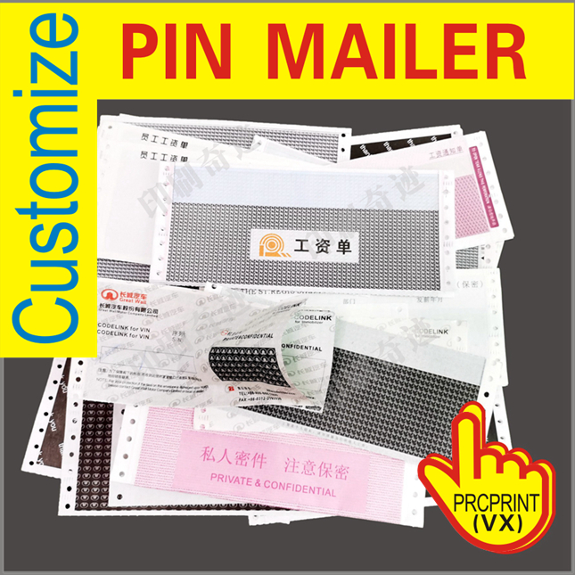 Computer Bill Envelopes Pin Mailer Paper Salary Receipt Security Printing Paper