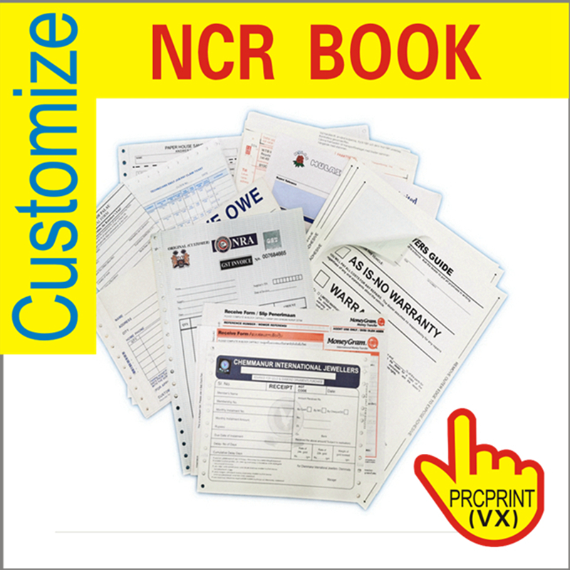 China Bill Manufacturing Triplicate NCR Copier Cash Invoice Books Carbonless Duplicate Custom Printing Receipt Book