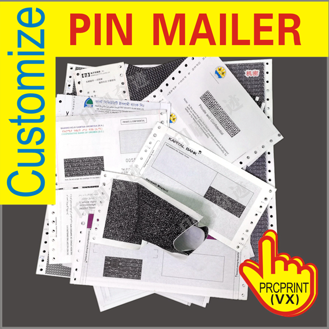 Hot sell salary payslip carbonless pin mailer