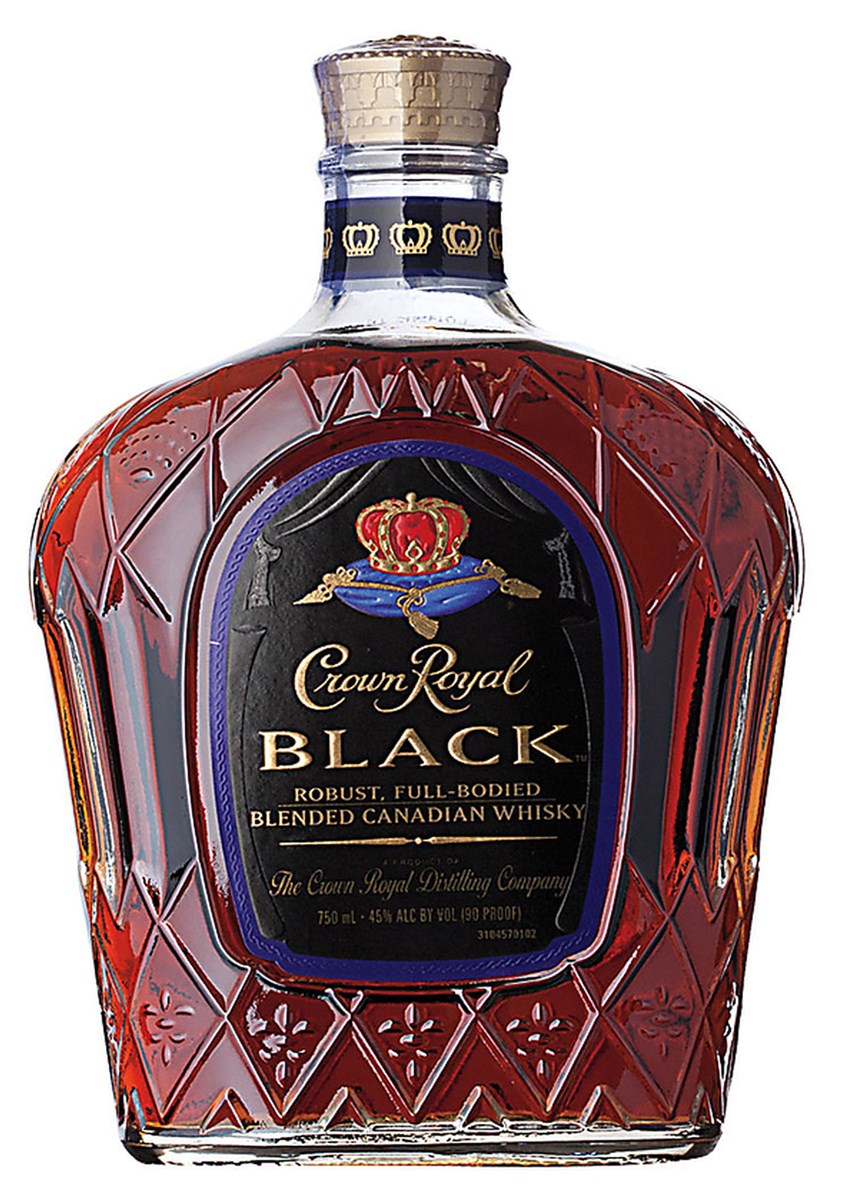 Crown Royal Whisky Blended Canadian Black 750 ml
