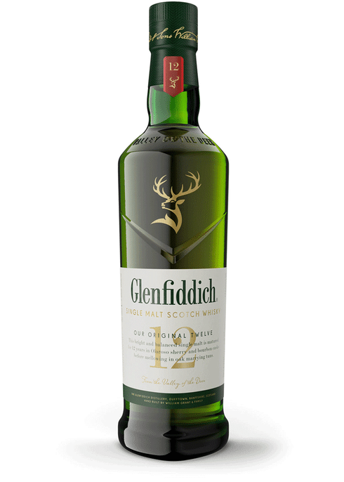 Glenfiddich 12 Year Old Single Malt Scotch Whiskey 750ML