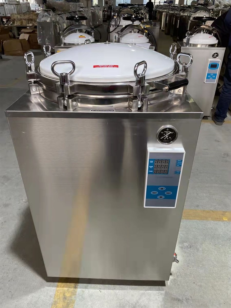 Stock 150L Vertical High Pressure Steam Mushroom Sterilizer