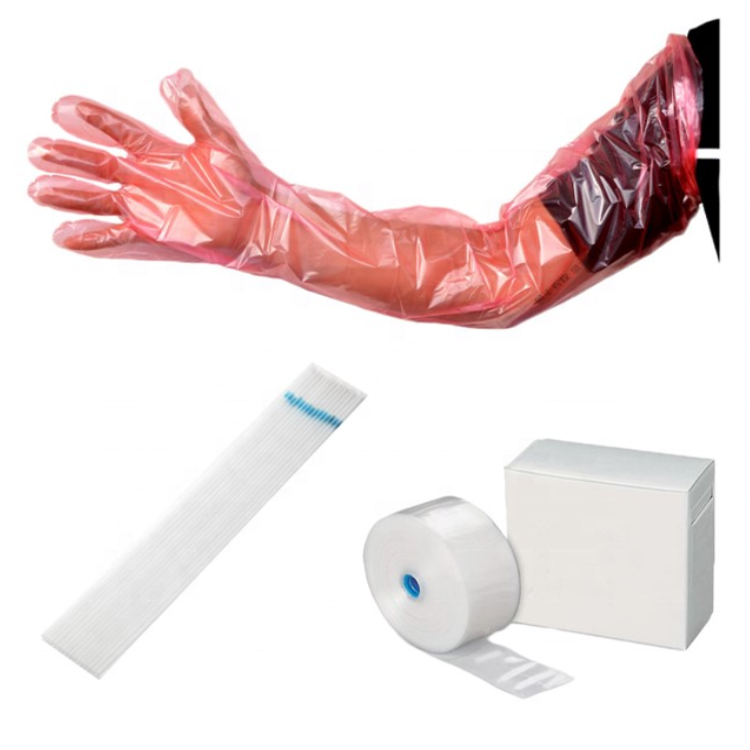 veterinarian Use Veterinary gloves Disposable Long PEEVA Shoulder Length Veterinary Sleeve Gloves Disposable Cheap Glov