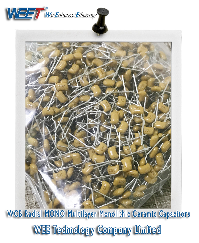 WEET WCB Radial NPO COG X7R Y5V MONO Multilayer Monolithic Ceramic Capacitors