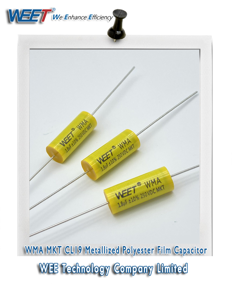 WEET WMA MKT CL19 Metallized Polyester Film Capacitor Axial and Round