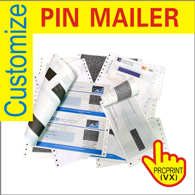 Custom Logo Printing Pin Mailer for Bank