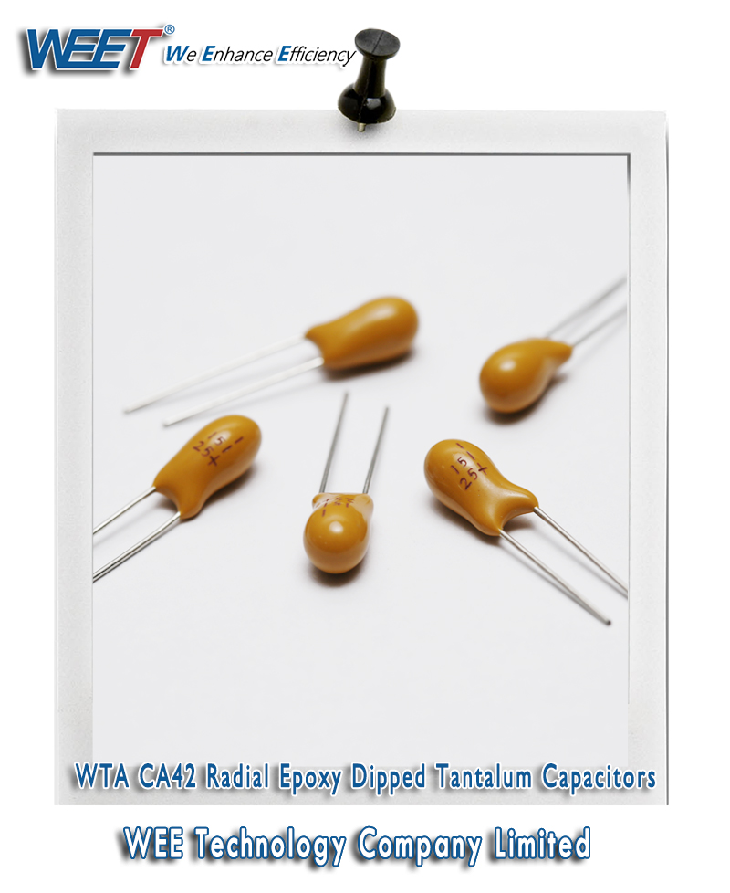 WEET WTA CA42 Radial Epoxy Dipped Tantalum Capacitors General Purpose
