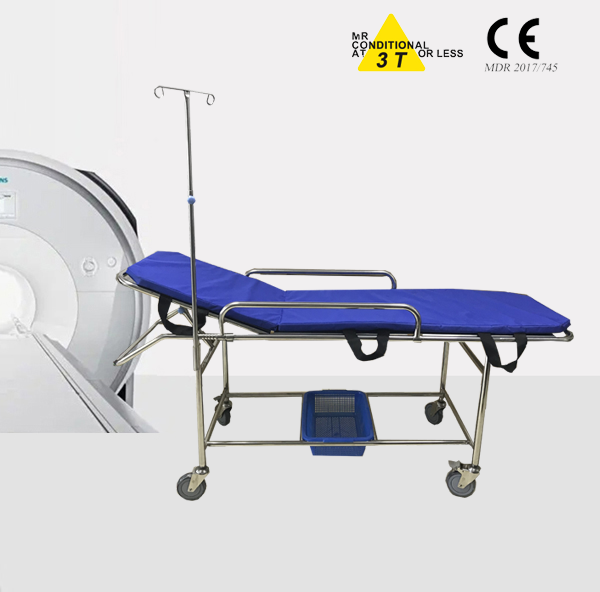 NonMagnetic Stretcher TrolleMRI Stretcher Trolley NonMagnetic StretcherMR Conditional up to 15T 30T