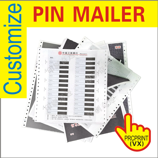 Custom Logo Printing Pin Mailer for Bank