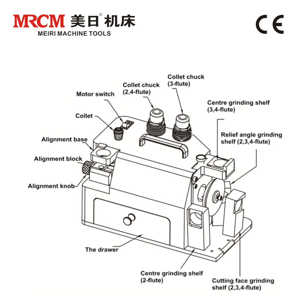 Best selling end mill sharpener machine from MRCM