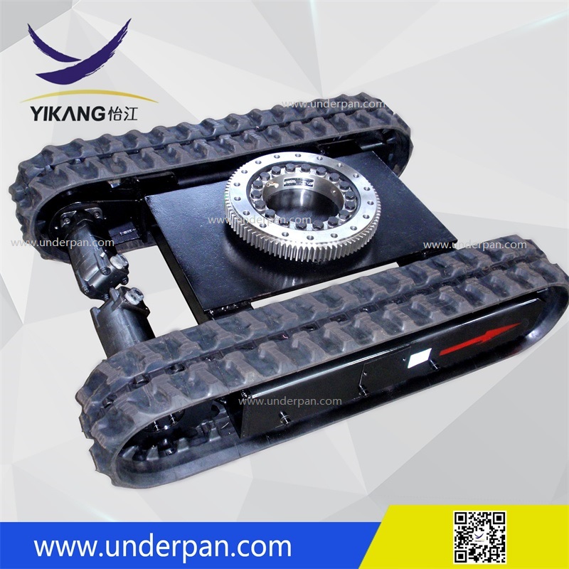 Hot Sale Rubber Track Undercarriage with Slewing Bearing for Crawler Excavator Chassis Parts