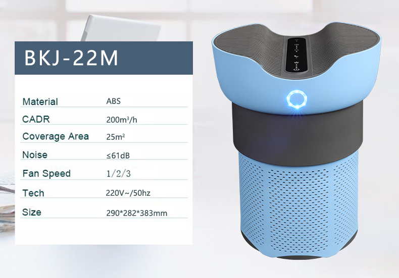 Newly Colored Table Air Purifier with Combined Filter