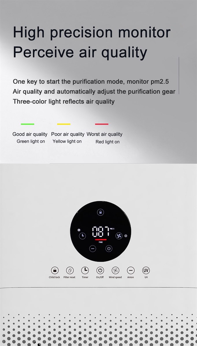 Mute Home APP Control Air Purifier