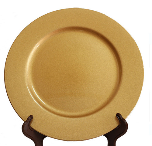 Hot Selling Gold Plastic Charger Plate for Wedding