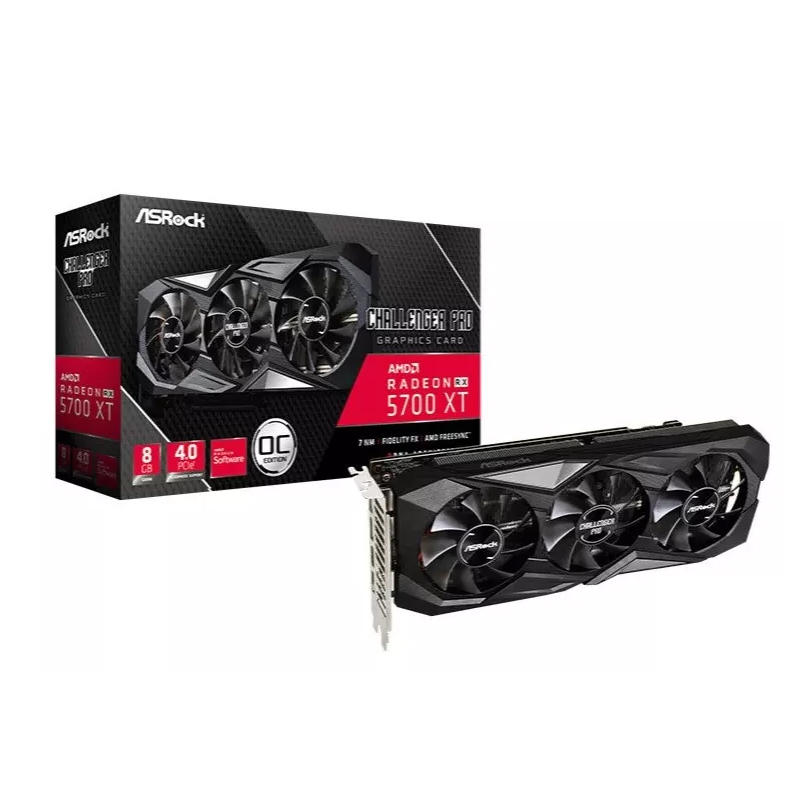 Hot selling new graphics card Huaqing RX 5700 XT 8g OC game desktop computer graphics card available