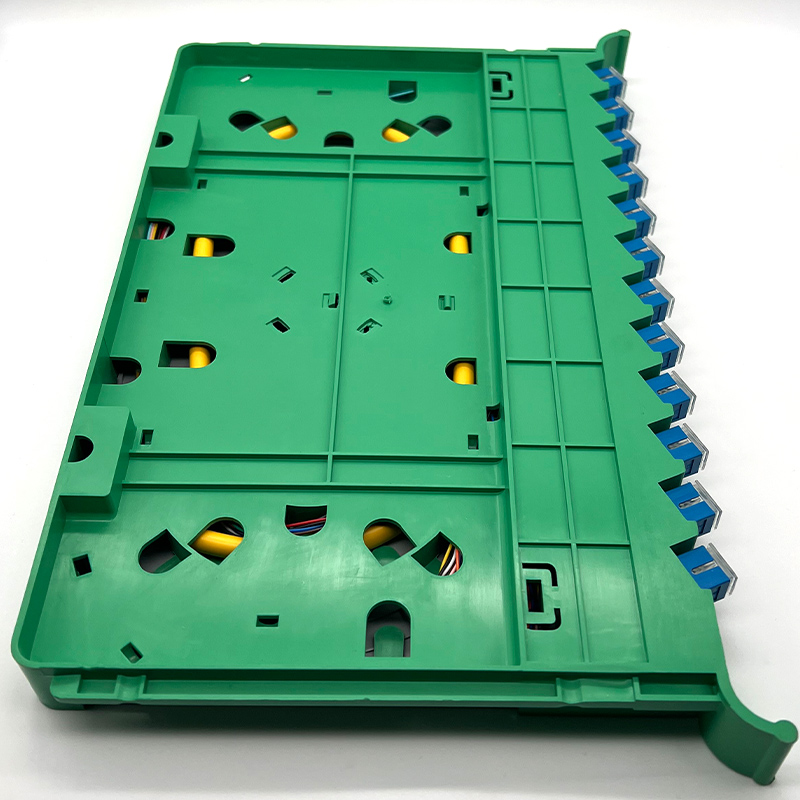 12 core ODF optical fiber splice tray ABS plastic
