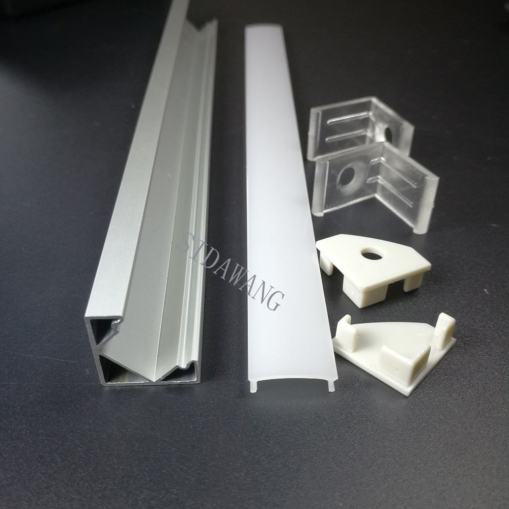 1818 Factory Price Corner Mounted aluminum extrusion led aluminum profile for led strips lights channel from china