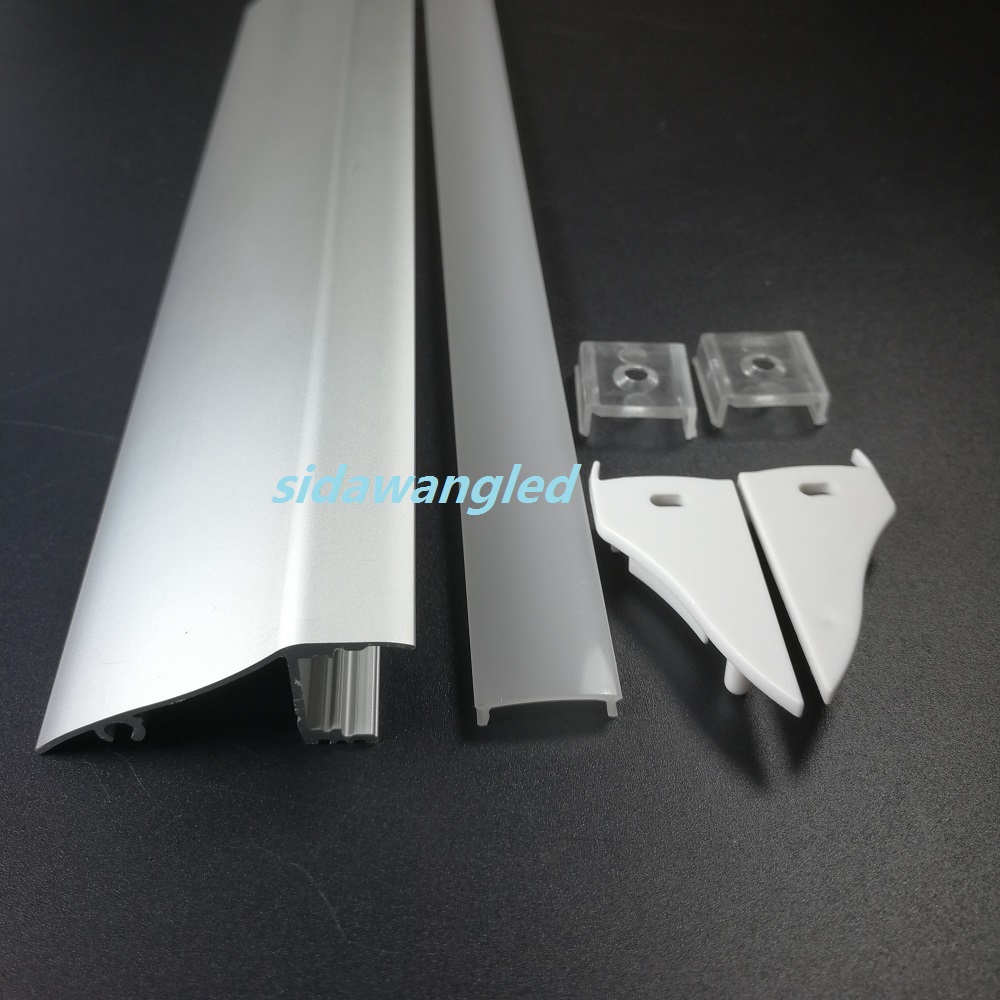 Baseboard Ceiling Edge Wall Wash LED Channel Aluminum Profile for Led Strip up Lighting