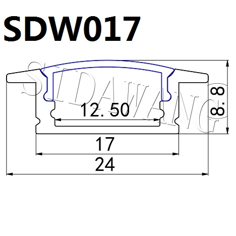 Recessed Aluminum Led Housing Light Bar LED Channel Aluminium Profile for Led Strips