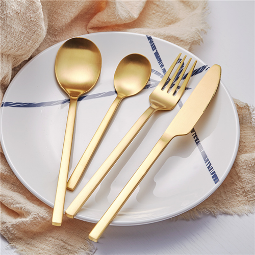 Bulk Gold Plated Stainless Steel Cutlery Set Kitchen Fork Spoon Knife Cutlery