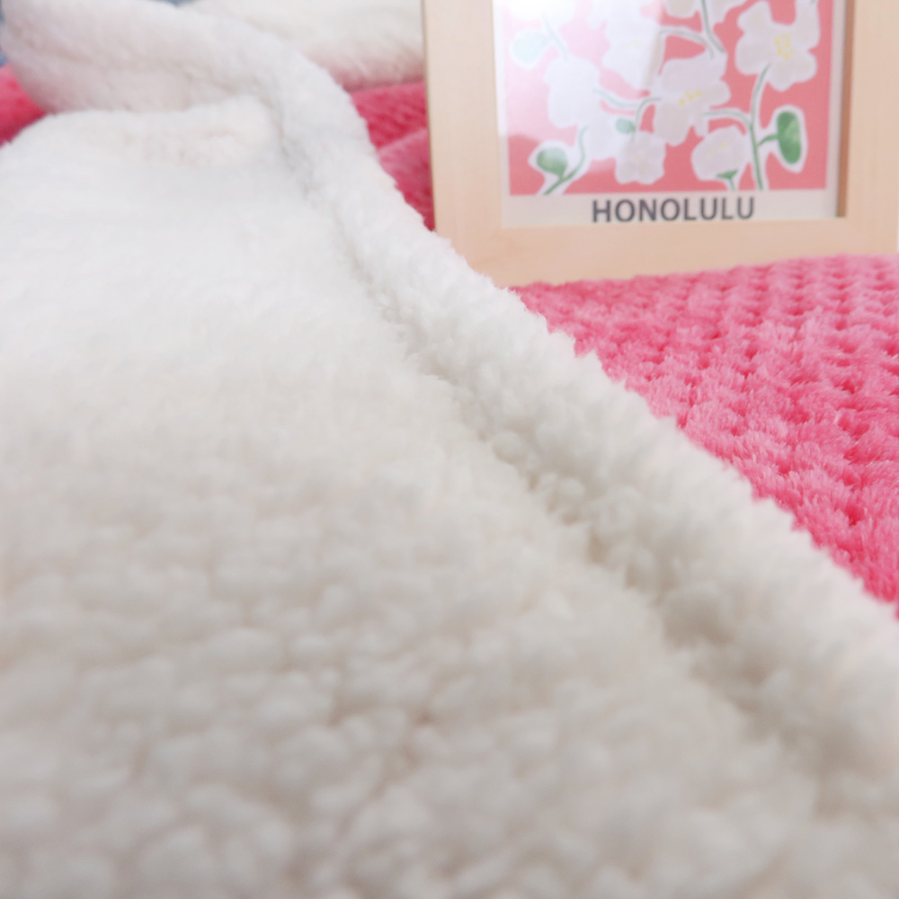 100polyester wholesale solid flannel luxury lavish home throw blanket double layer sherpa