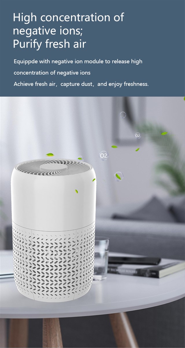 Desk Small DC Air Purifier Fresh Air Factory for Home