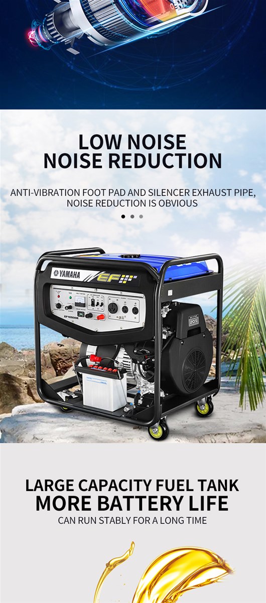 Original fourstroke gasoline generator set EF10500E rated power 8KVA