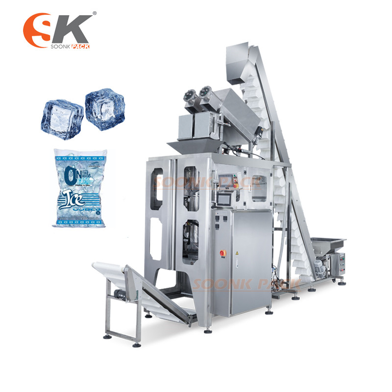 Full Automatic Weighing Packing Ice Cube Crushed Ice Cube Packing Filling Machine Manufacturer