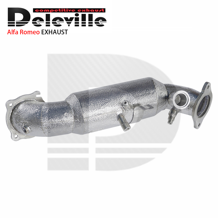Stainless Steel 304 Exhaust Downpipe For Alfa Romeo Giulia 20 2017 High Performance Exhaust System
