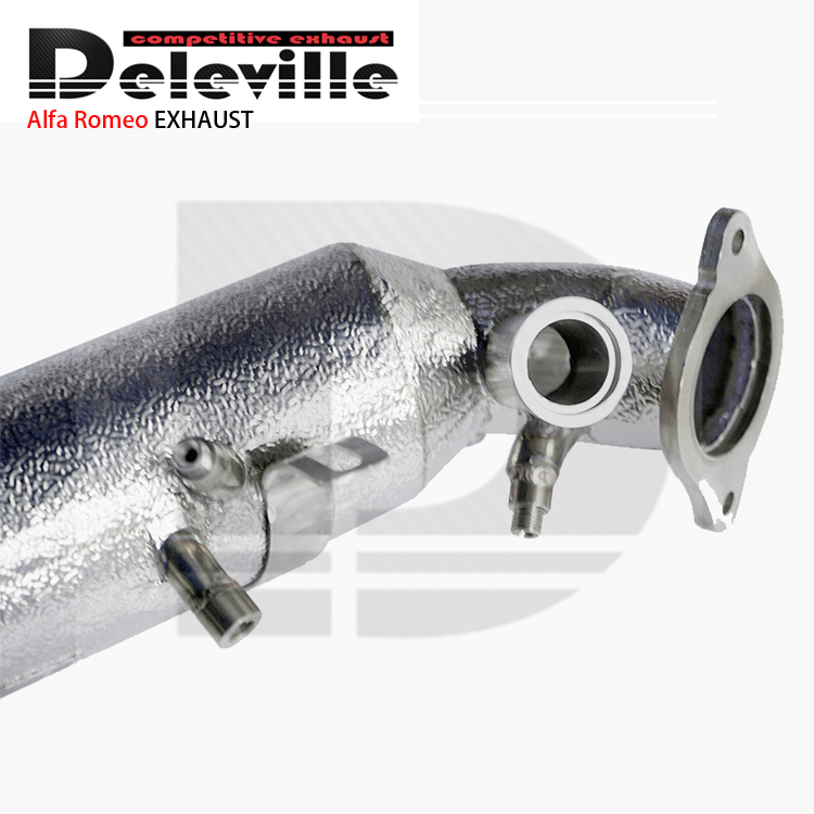Stainless Steel 304 Exhaust Downpipe For Alfa Romeo Giulia 20 2017 High Performance Exhaust System