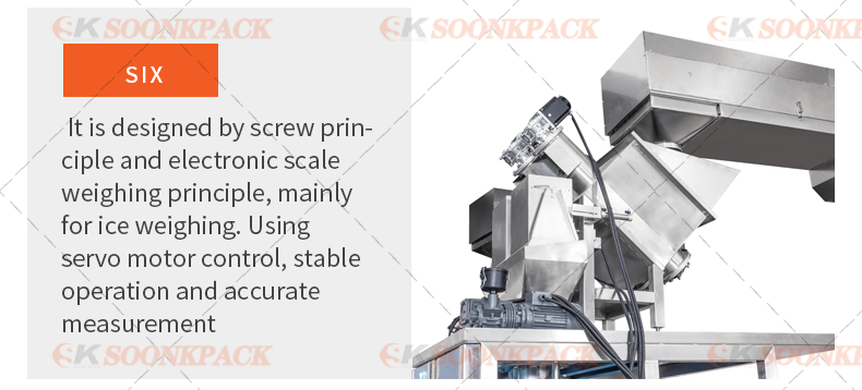 Full Automatic Weighing Packing Ice Cube Crushed Ice Cube Packing Filling Machine Manufacturer