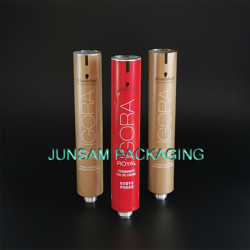 Aluminium Collapsible Tubes with Octagonal caps for Toiletry Handcream