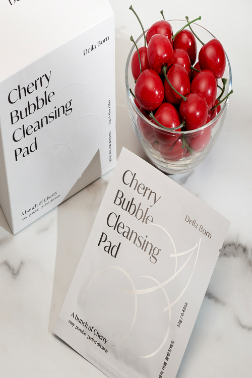 Cherry Bubble Cleansing makeup remover Della born Korea cosmetics 30ea 1box