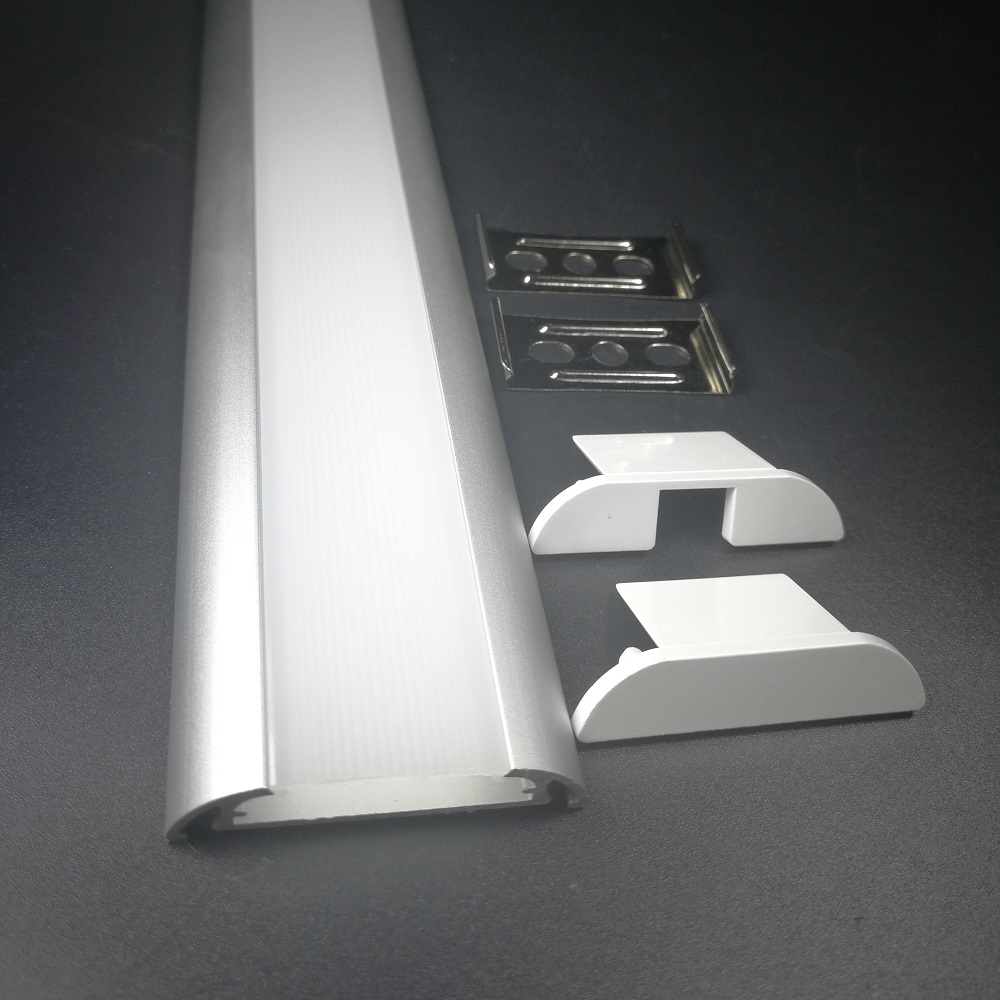 Kitchen Cabinet light Flat Aluminum LED channel profile for led strip