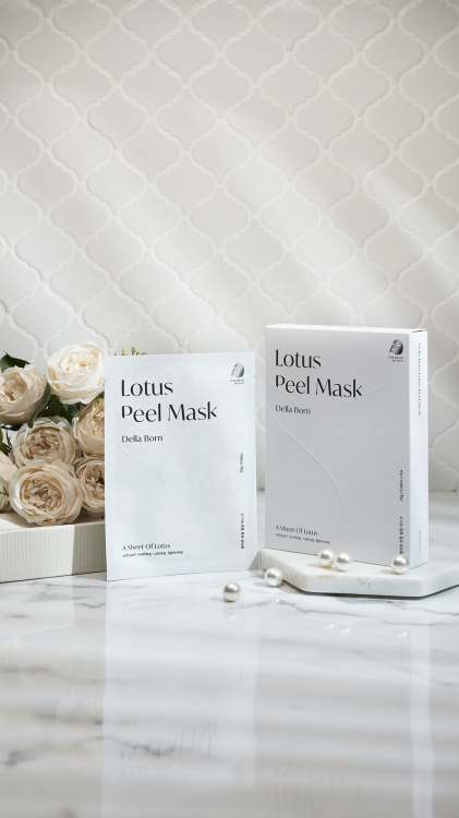 Lotus Peel Mask peeling calming moisturizing brightening All in one Korea cosmetics Real Lotus 7 sheets 1 box