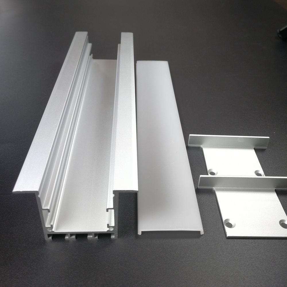 good price led aluminum channel led light with wings recessed aluminum profile for ceiling lamp with TL Connector