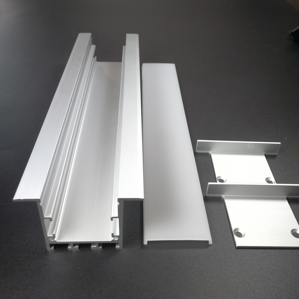 Good Price LED Aluminum Channel LED Light with Wings Recessed Aluminum Profile for Ceiling Lamp with T/L Connector