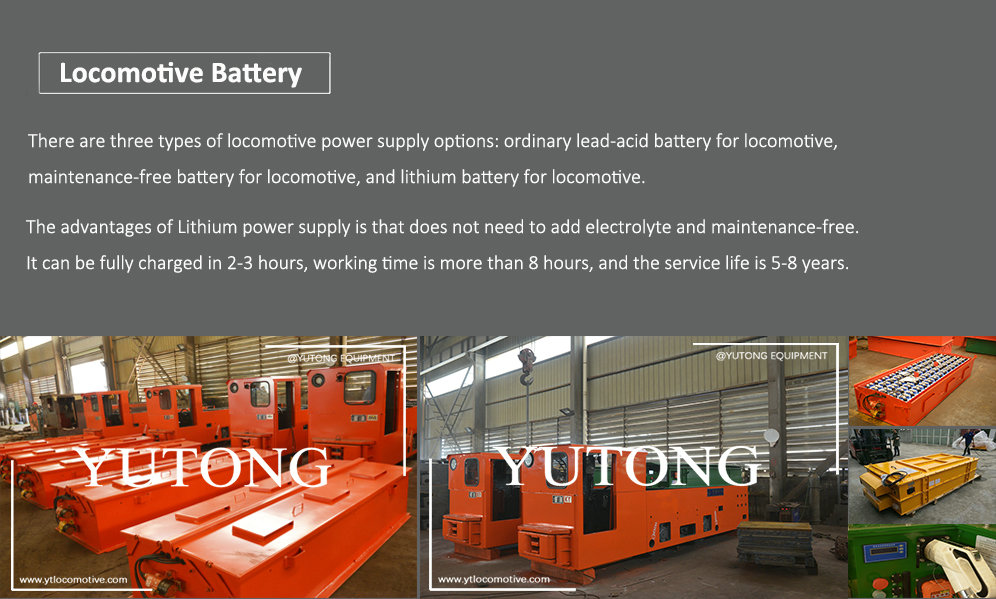 Remote Control 25 Ton Lithium Battery Locomotive for Metal Mine