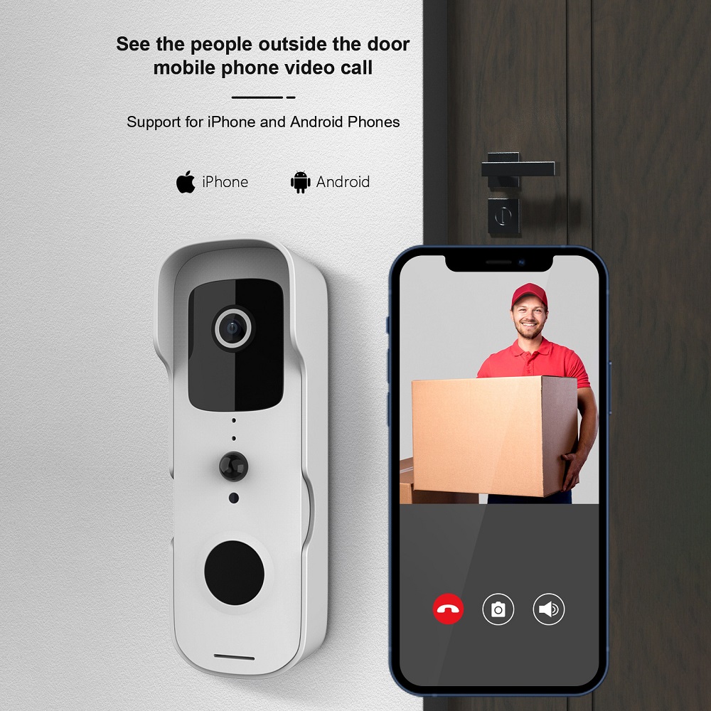 WiFi 1080P Tuya Waterproof Camera Video Doorbell