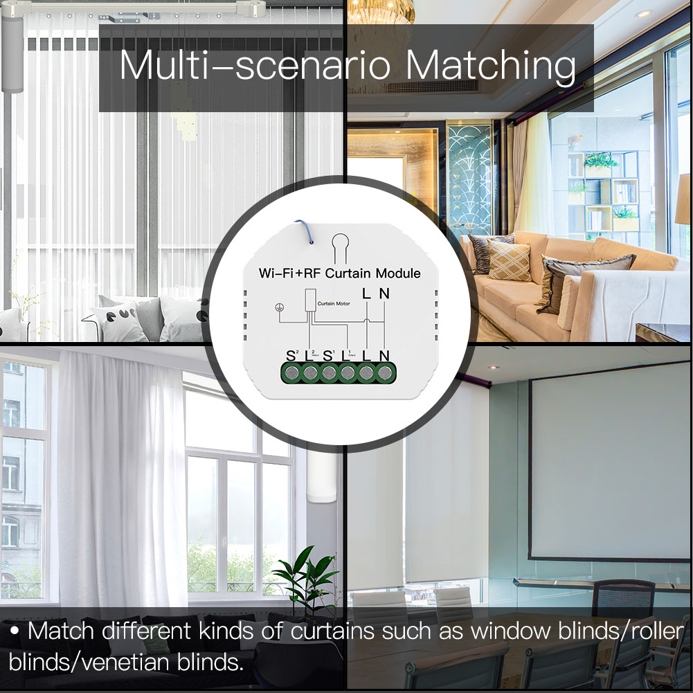 WiFi RF433 Wireless IoT Smart Curtain Switch Module