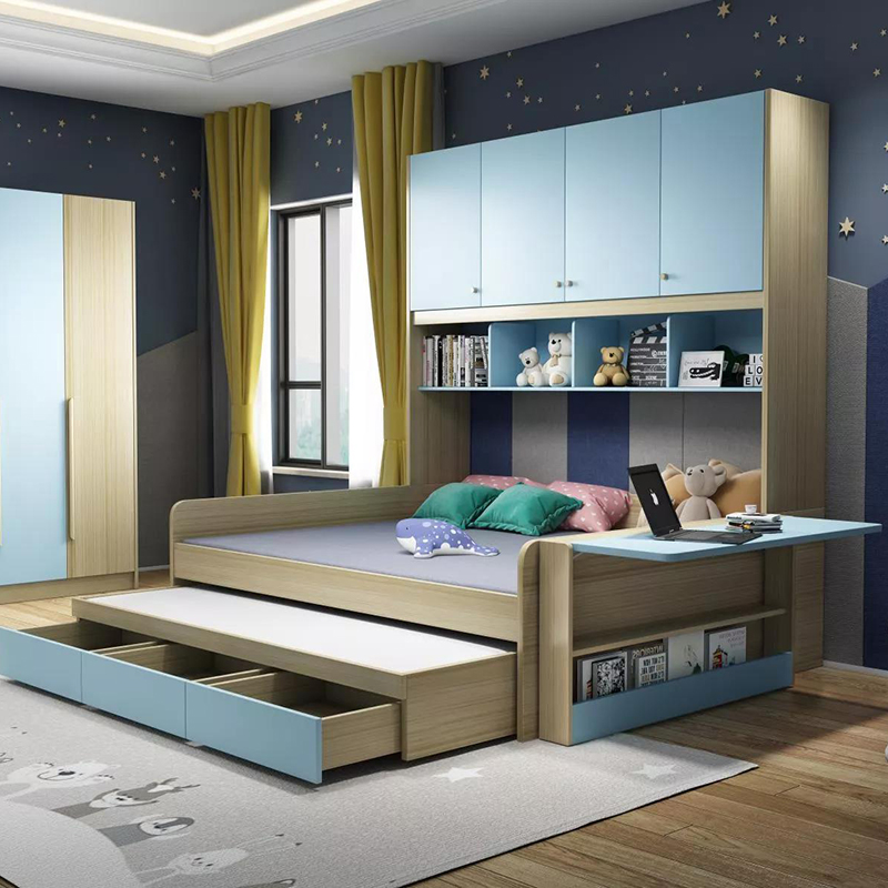 OEMODM Bunk BedsCustomized Wooden BedDetachable Children Style BedSquare BedFurniture Bed