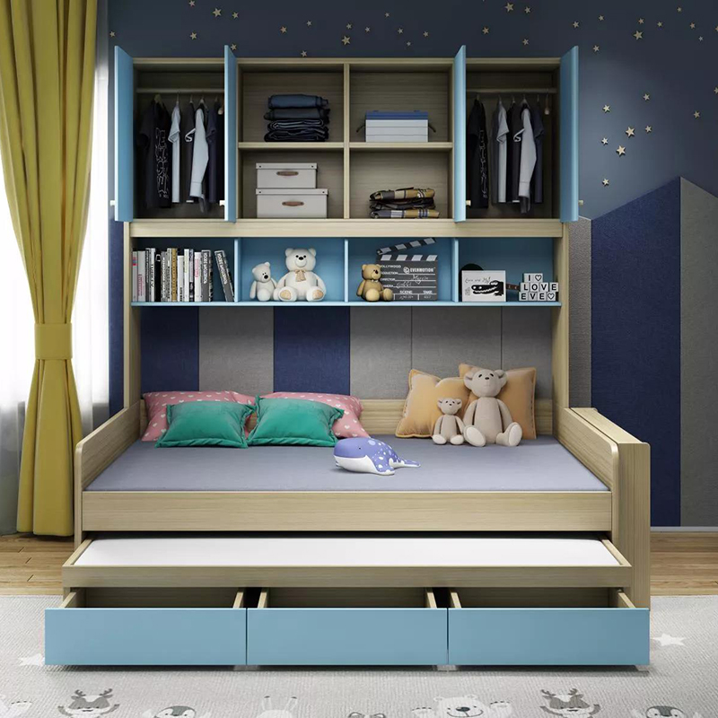 OEMODM Bunk BedsCustomized Wooden BedDetachable Children Style BedSquare BedFurniture Bed
