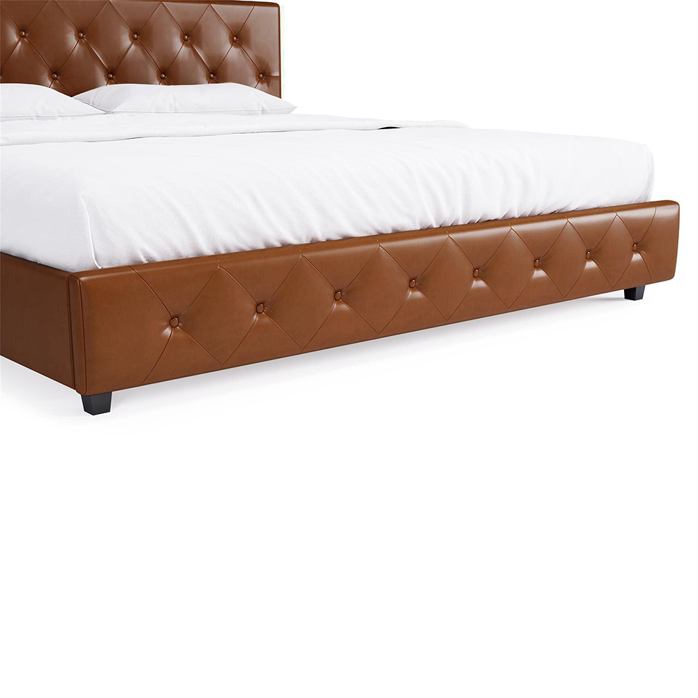 Umikk Leather Wooden Bed Queen Size Bedroom Bed Customized Furnitur Bed