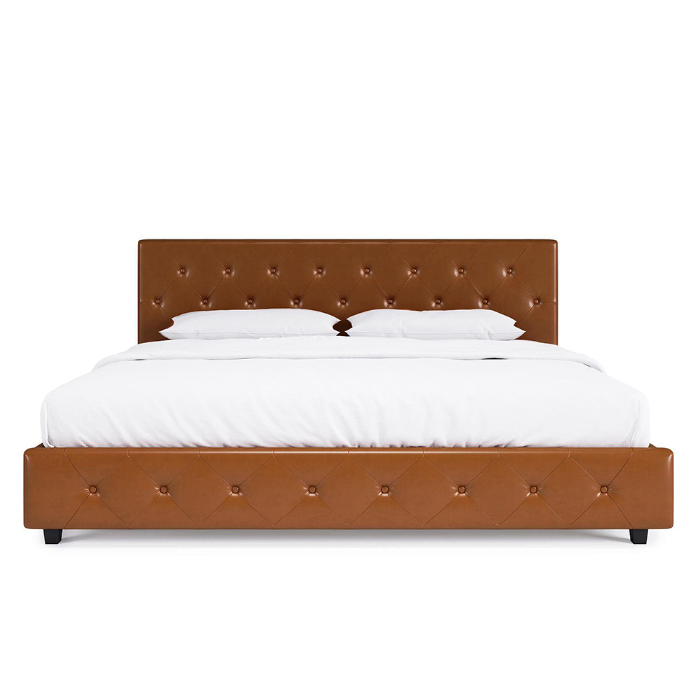 Umikk Leather Wooden Bed Queen Size Bedroom Bed Customized Furnitur Bed
