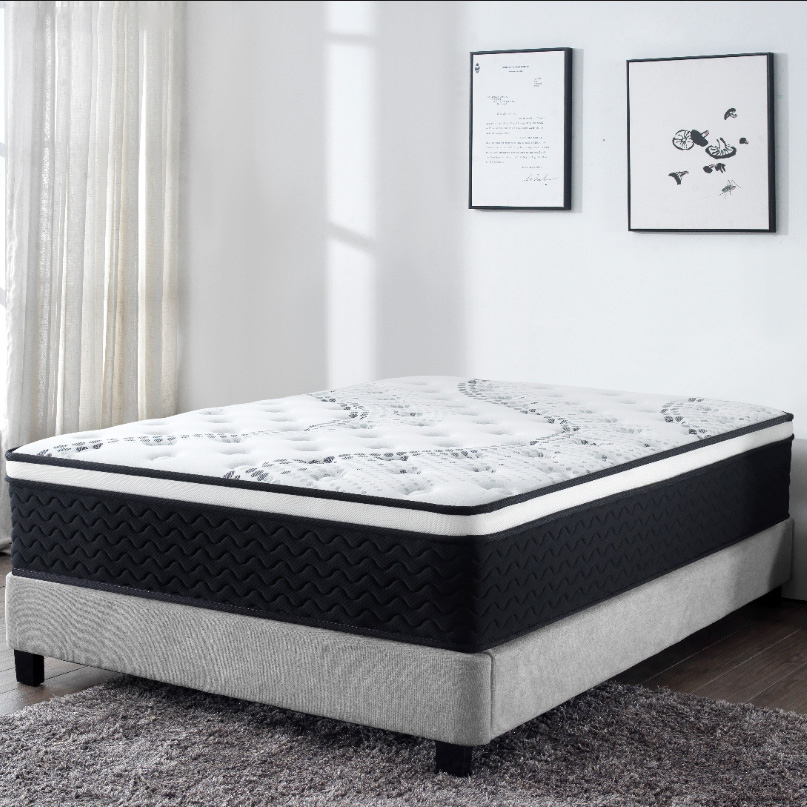 Umikk Spring Pad Waterproof Zero Pressure Latex Mattress Memory Foam Spring Mattress