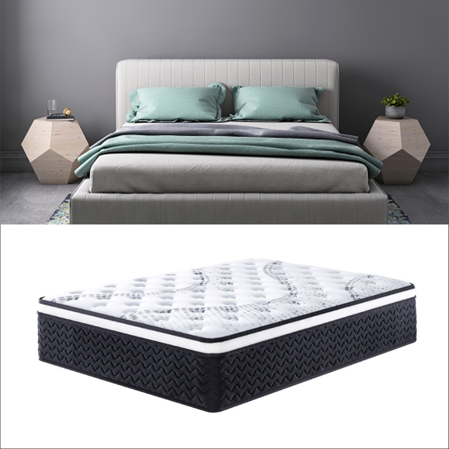 Umikk Spring Pad Waterproof Zero Pressure Latex Mattress Memory Foam Spring Mattress